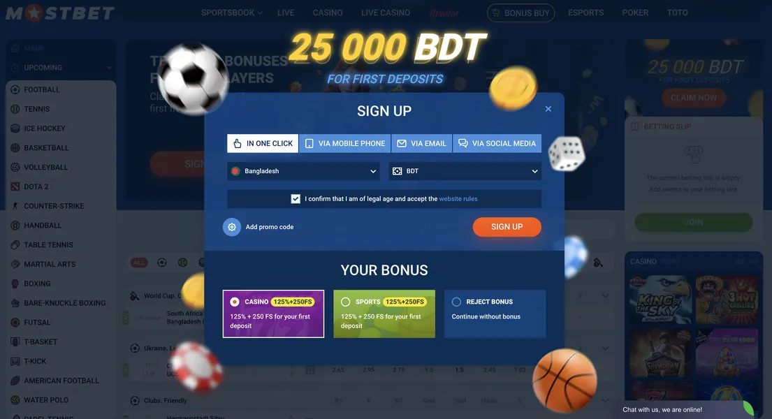 Registration and Account Setup on Mostbet